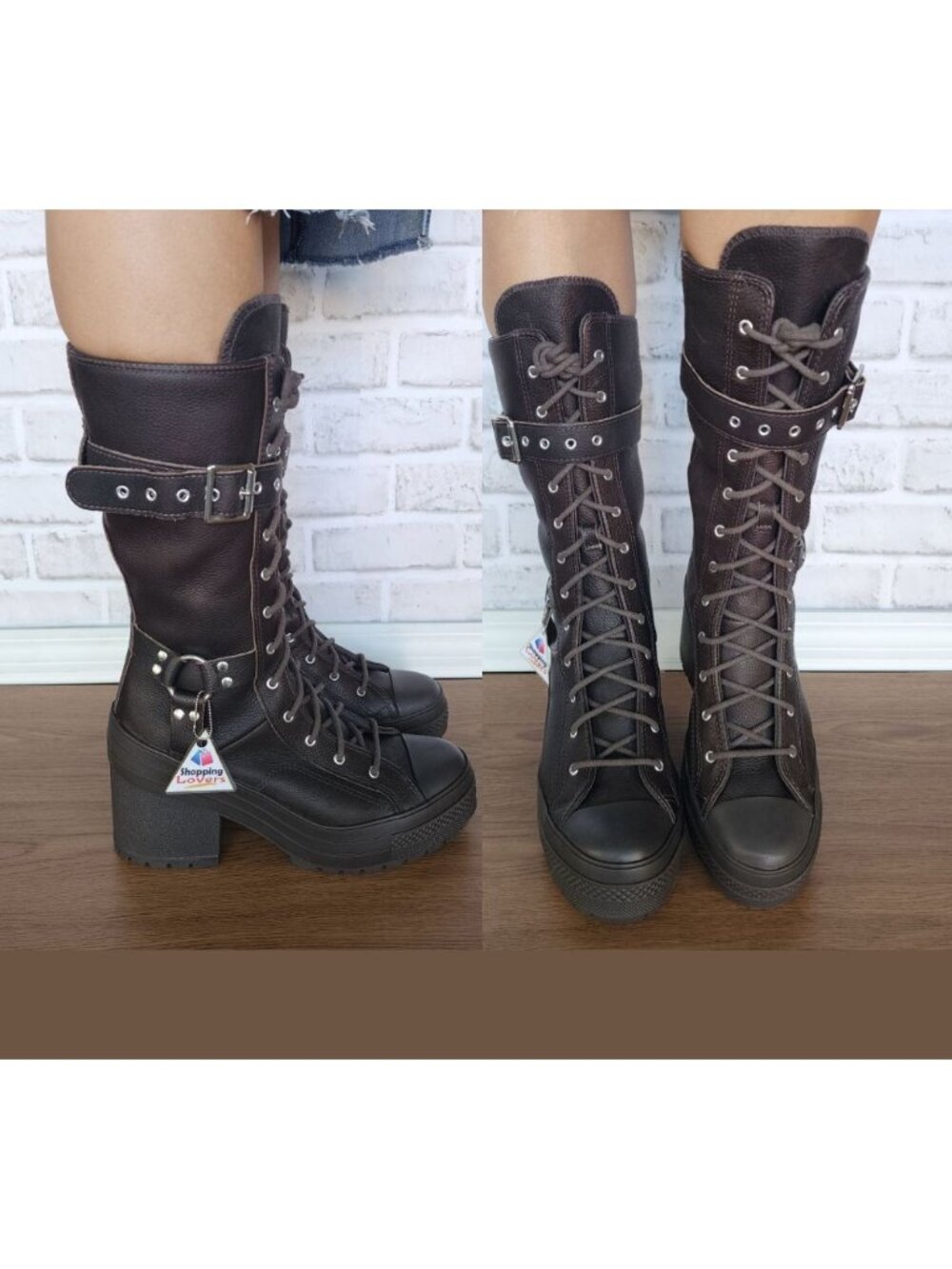 ⭐Converse Chuck 70 De Luxe Heel XXHi Buckles Heels 9.5 Men's Boots Brown A15659C